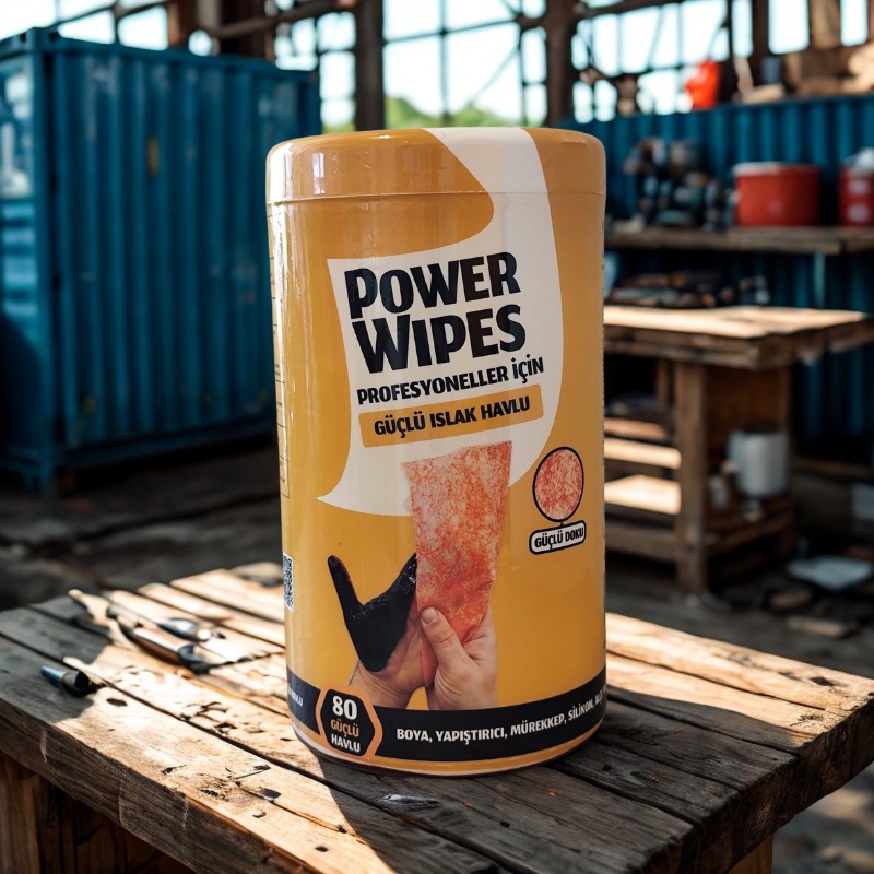 Power Wipes – Profesyoneller İçin Güçlü Islak Havlu (80 Adet)